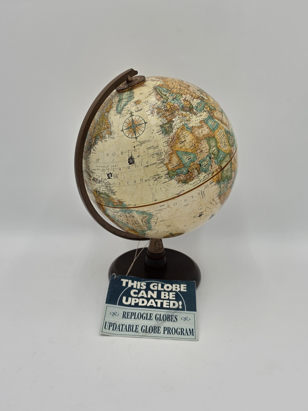 Vintage Replogle Globe — 9" Diameter